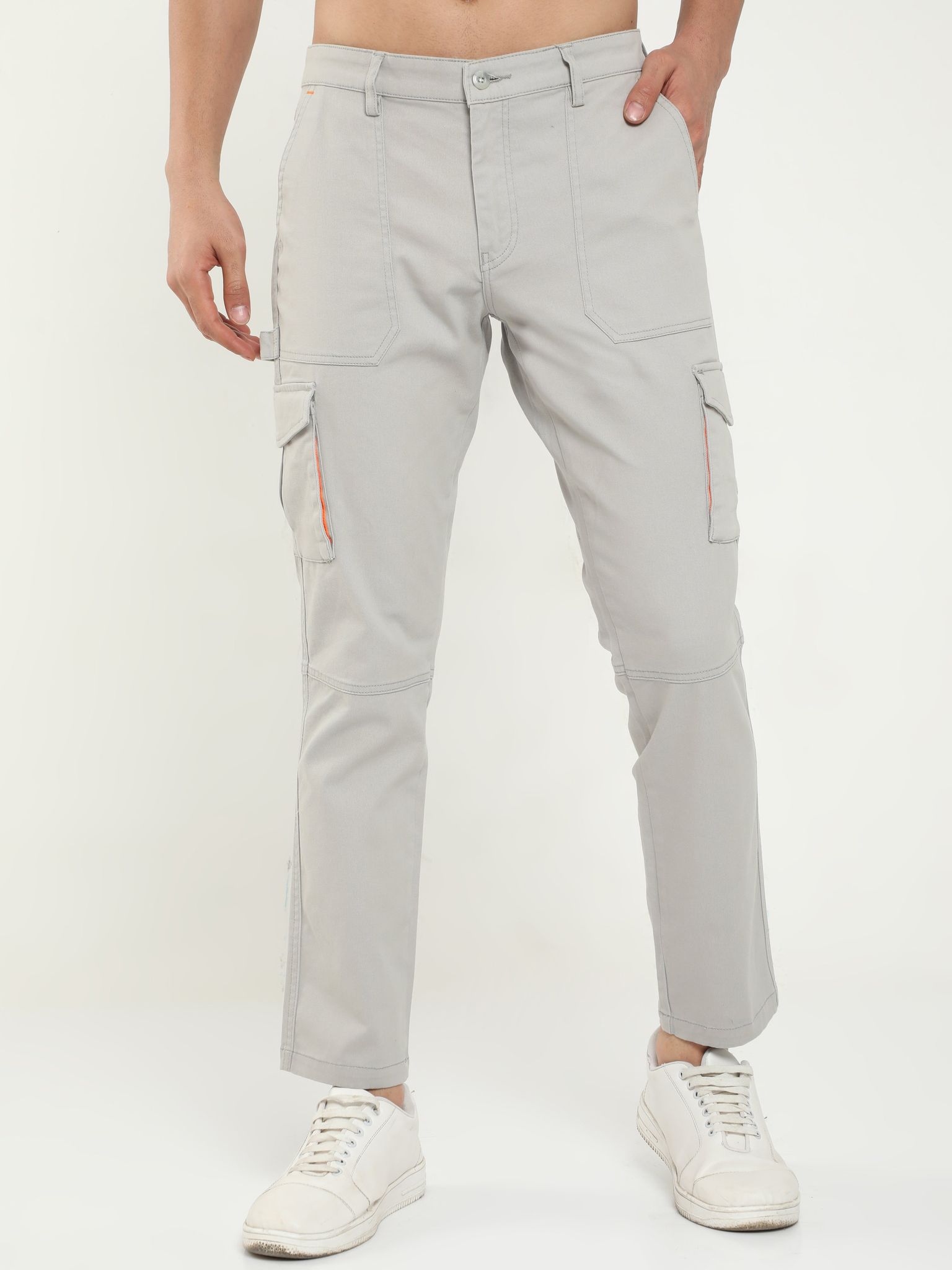 Men Classic Stone Cargo Pants