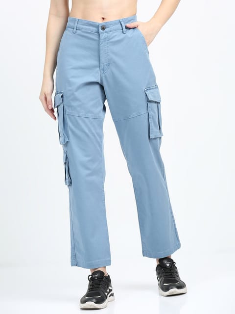 Vintage Blue Cargo Pants Womens