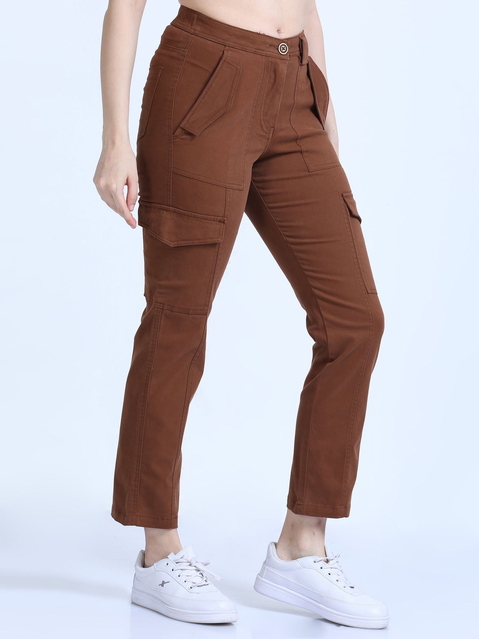 Women Bolsillo Cargo-Rust