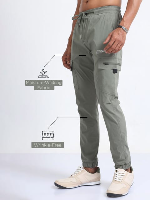 UltraLite Flexi Cargo Joggers-Fern