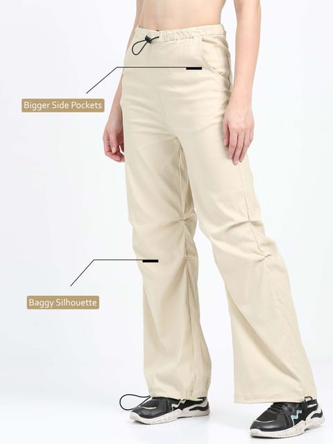 Parachute Beige Trousers Womens