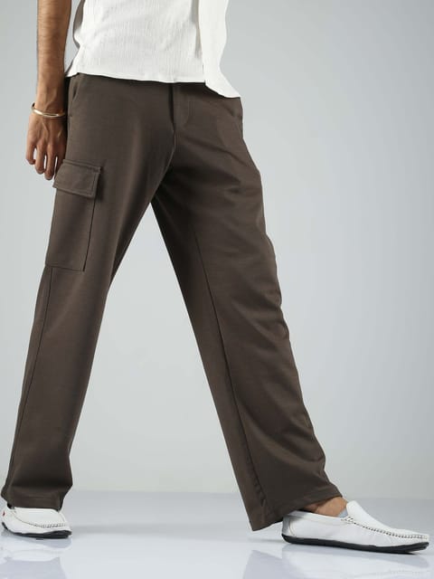 Men Straight Pant-Olive