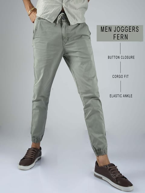 Men Joggers-Fern