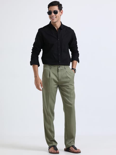 Men Bon Voyage Pleat Pant-Fern