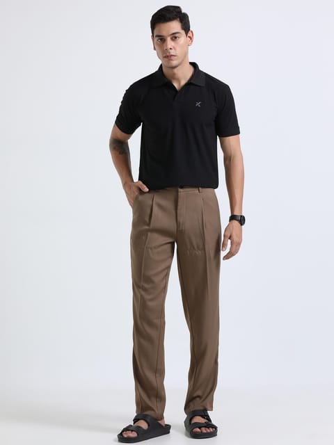 Men Bon Voyage Pleat Pant-Khaki