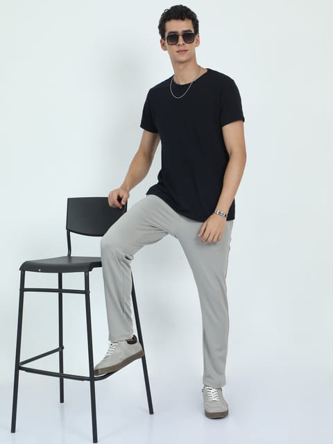 Men Stretchy Peanut Joggers-Stone