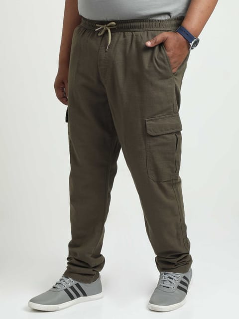 Men Lazy Linen Plus - Olive