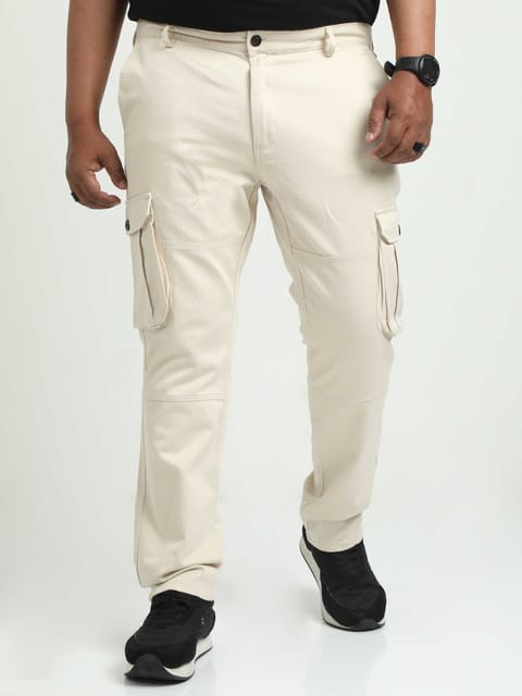 Men Plus Cargo-Cream