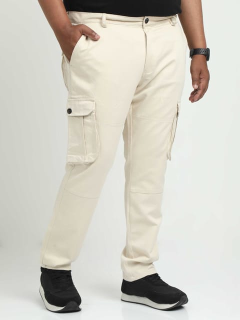 Men Plus Cargo-Cream