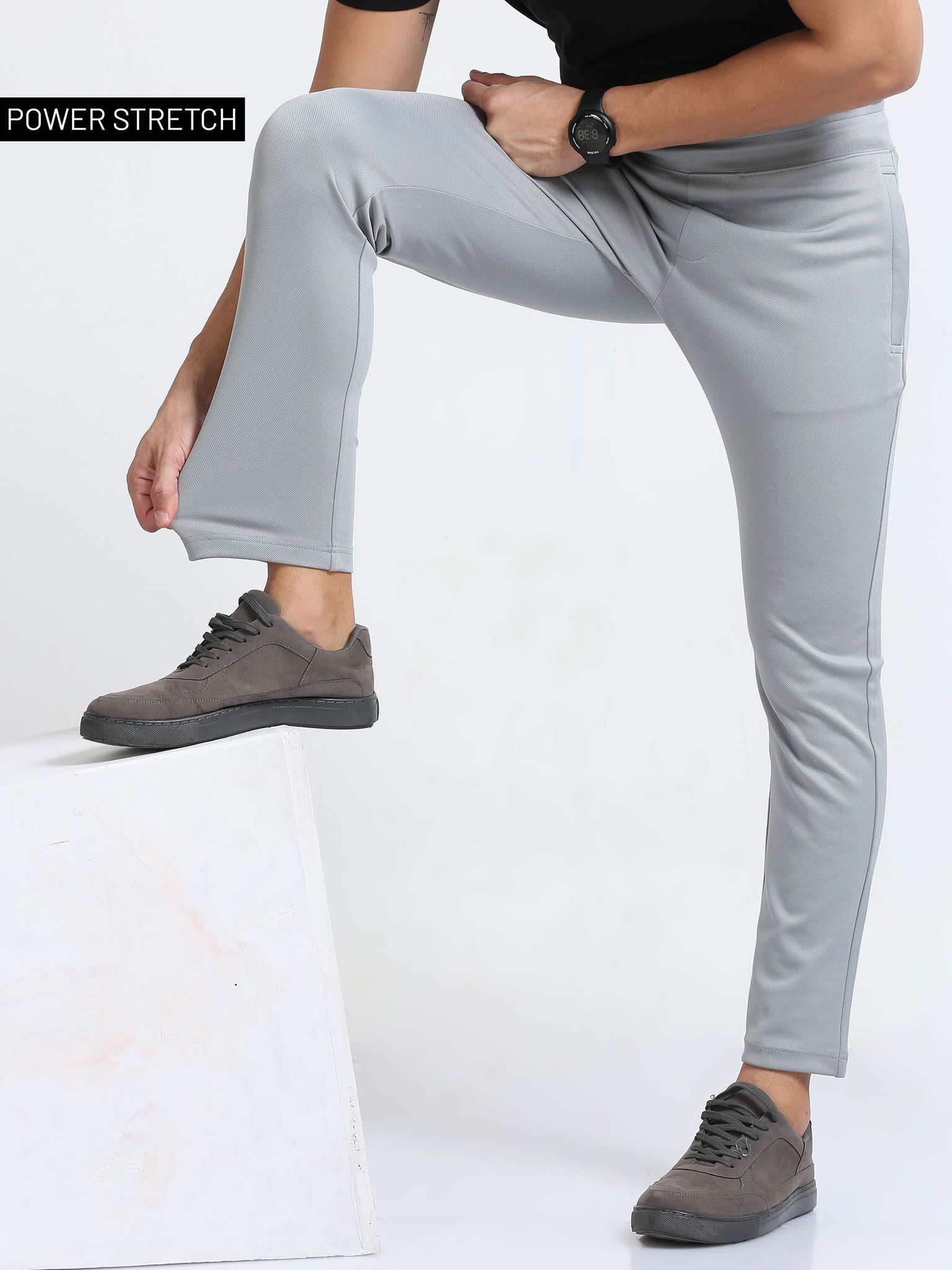 Power Stretch Joggers : Steel