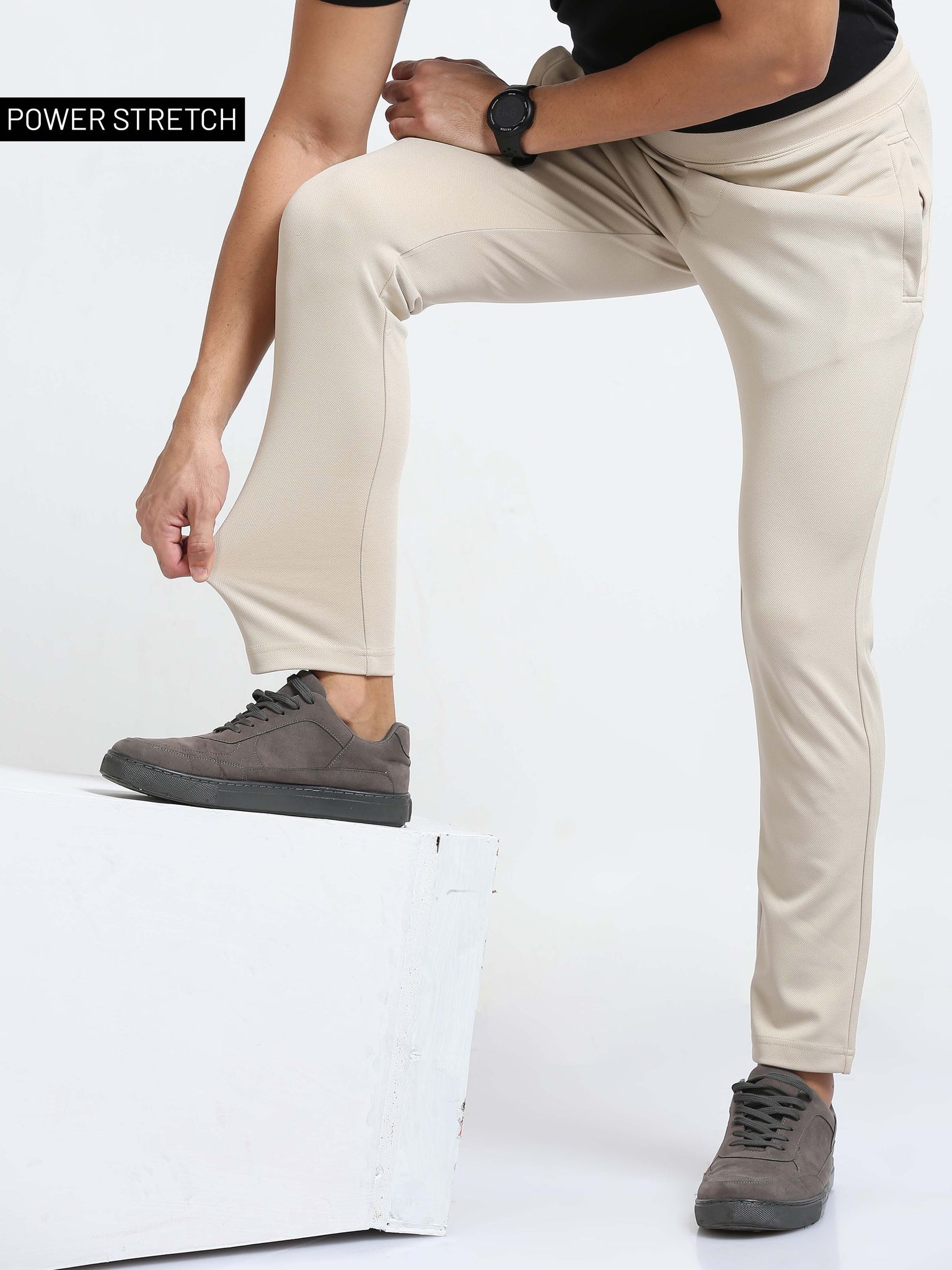 Power Stretch Joggers : Beige