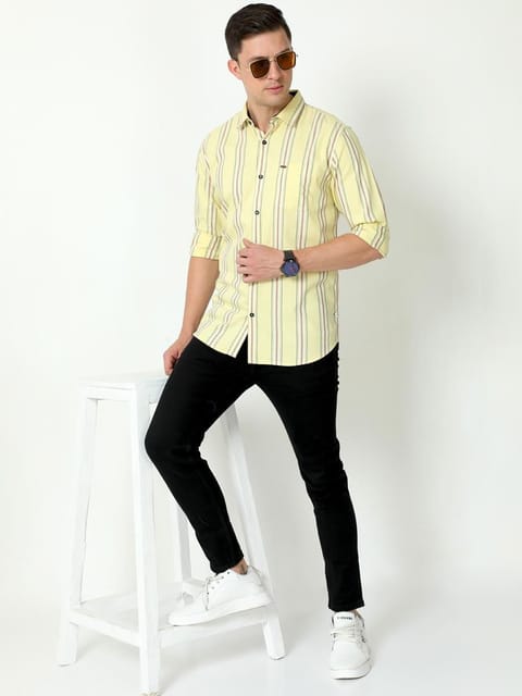 Yellow Oxford Striper Shirt 22USH0789