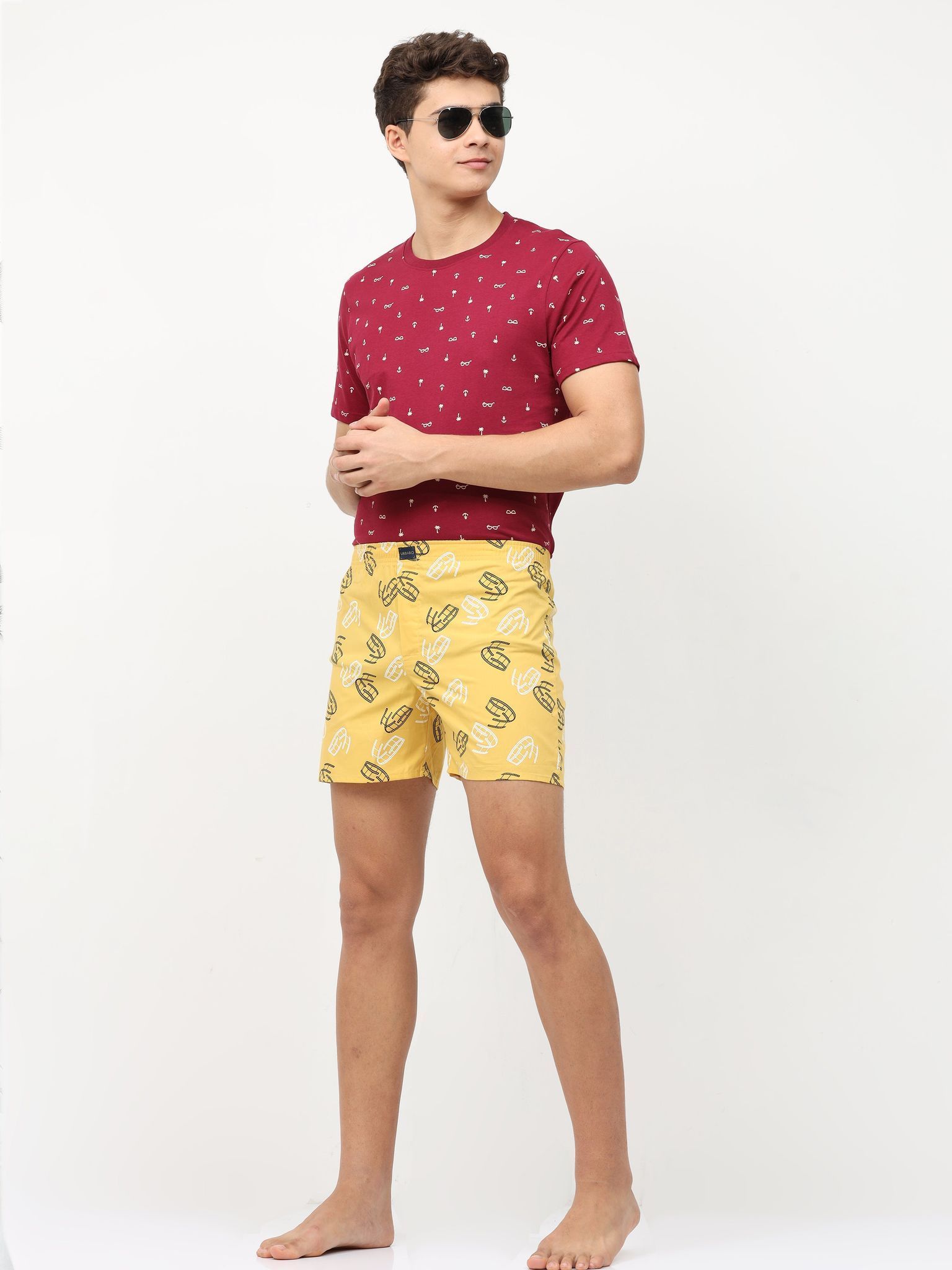 Yellow Boxer Shorts 22UBX0012