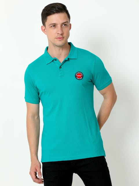 Urbaro Green Half Sleeve Polo T-shirt 22UTS0019