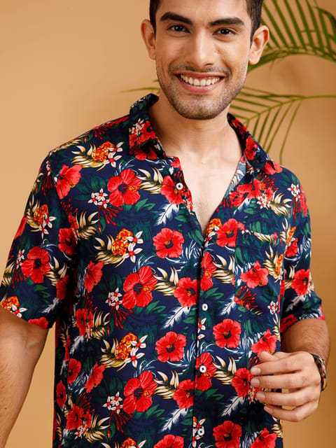 Tropical ECOVERO floral Shirt 22USH1100