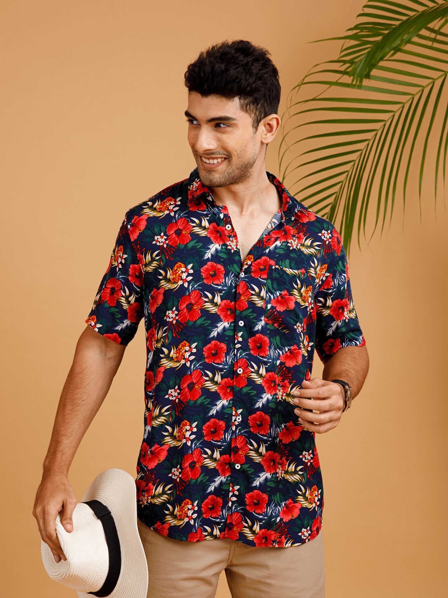 Tropical ECOVERO floral Shirt 22USH1100