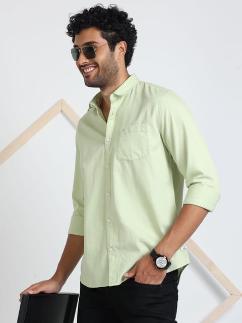 Mint Green Plain Shirt 22USH0654