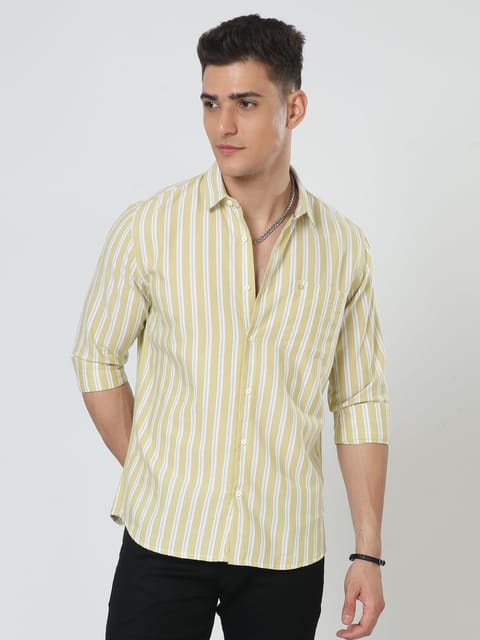 Hello yellow Stripes Shirt 23USH1487