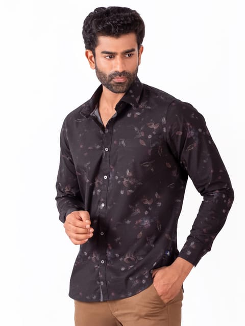 Dark flora Printed Shirt 23USH1387