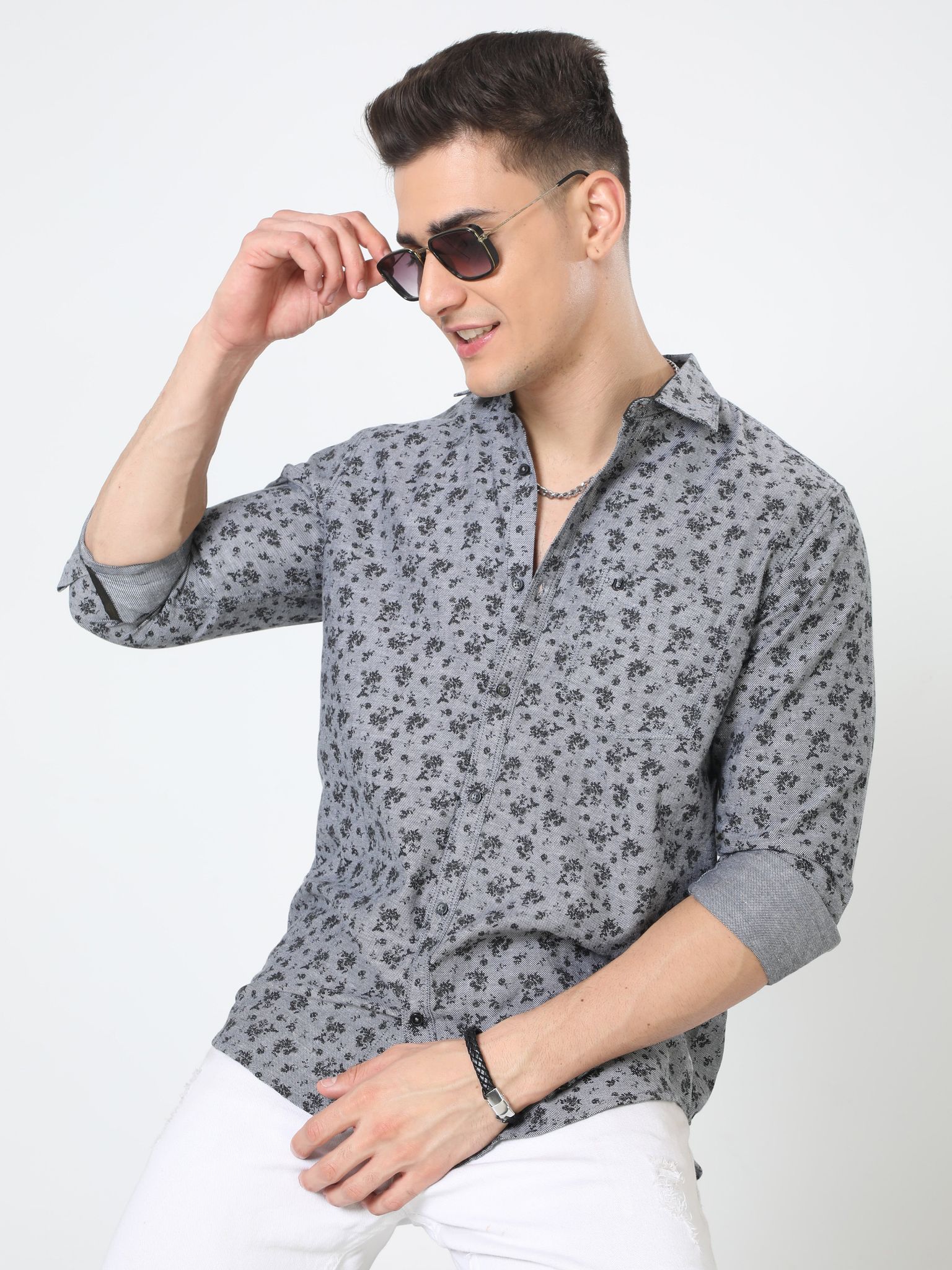 Flora and fauna Print Shirt 23USH1367