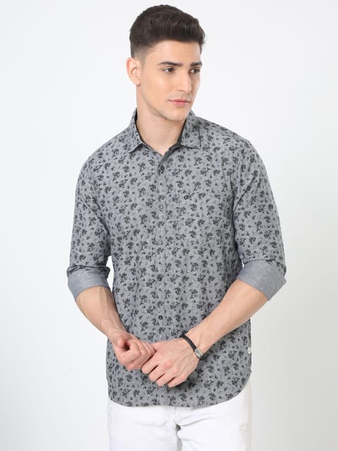 Flora and fauna Print Shirt 23USH1367