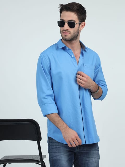 Powder Blue Perfection Plain Shirt 23USH1751