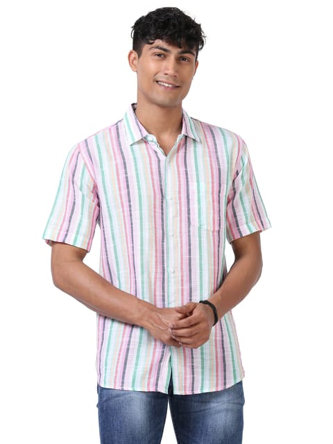 Playful and Energetic Stripe shirt 23USH1726