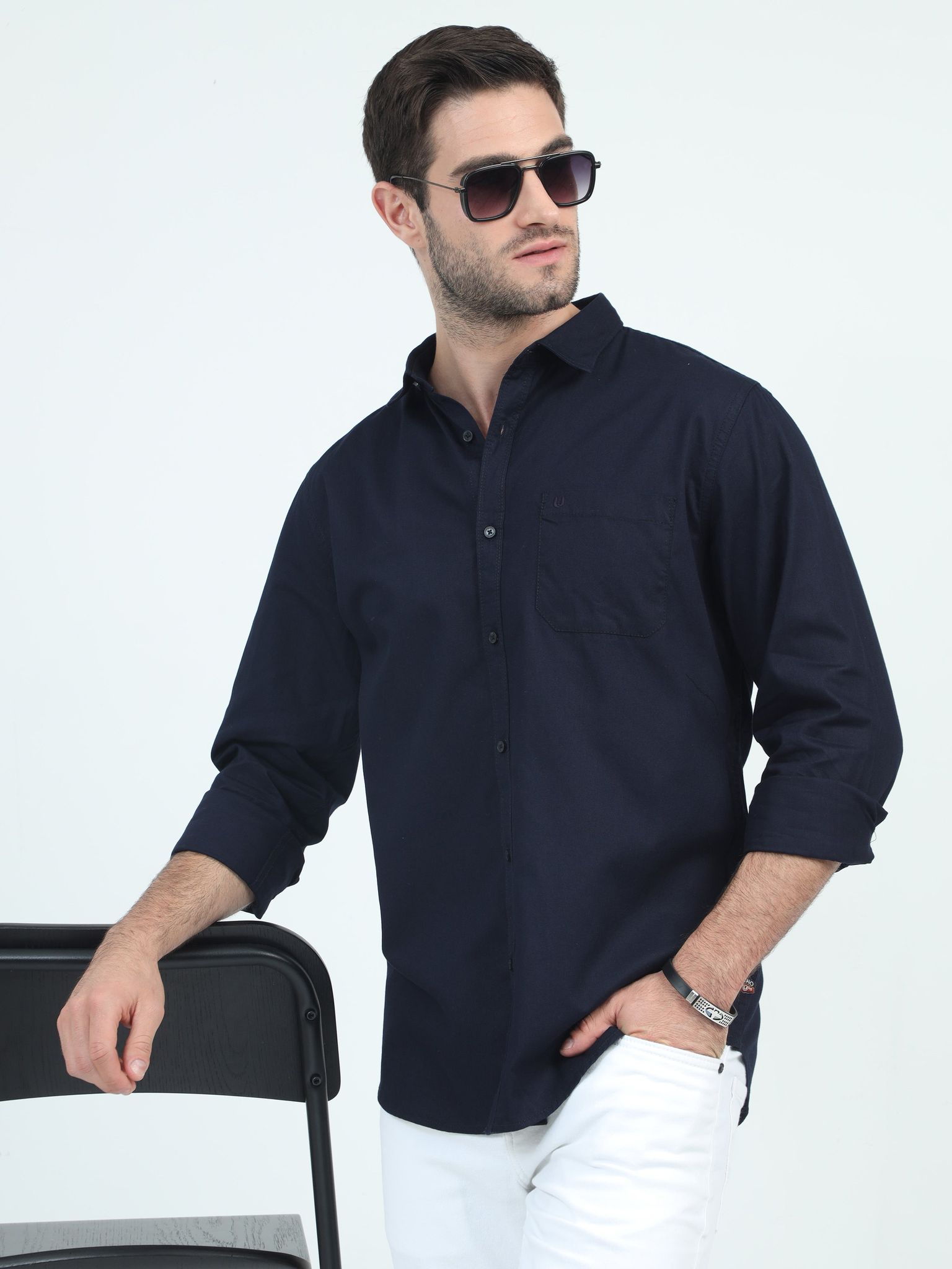 Mystic Marine Medley Plain Shirt 23USH1765