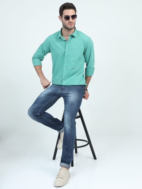 Lime Luxe Landscape Plain Shirt 23USH1757