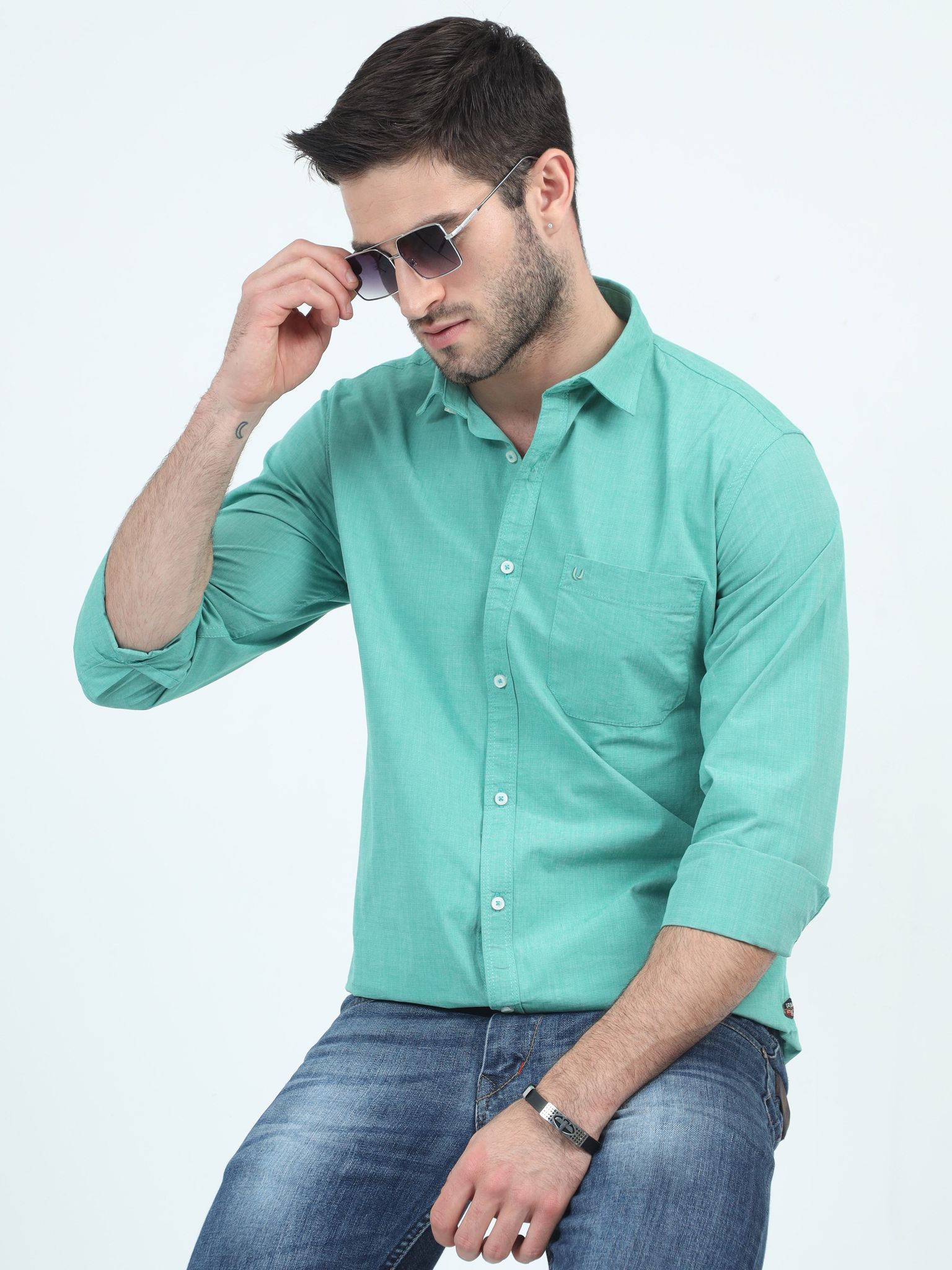 Lime Luxe Landscape Plain Shirt 23USH1757