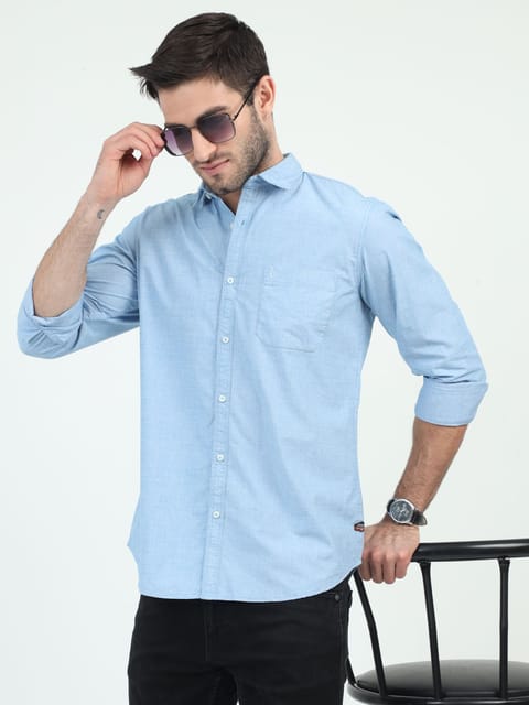 Sleek Skylines Sky blue Shirt 23USH1759