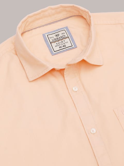 Casual Class Solid Orange Shirt 23USH1684