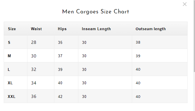 Size Guide