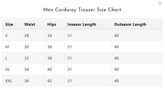 Size Guide