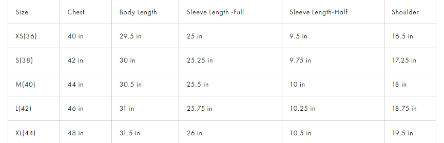 Size Guide