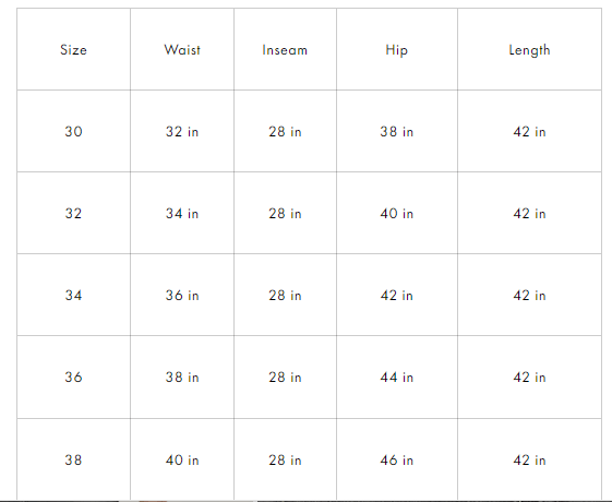 Size Guide