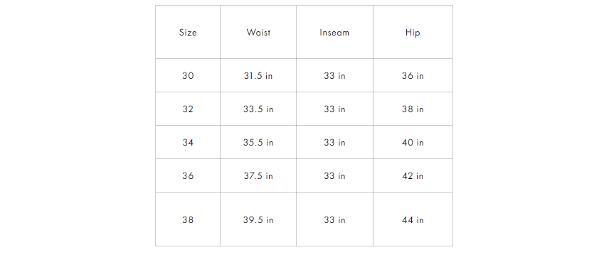 Size Guide