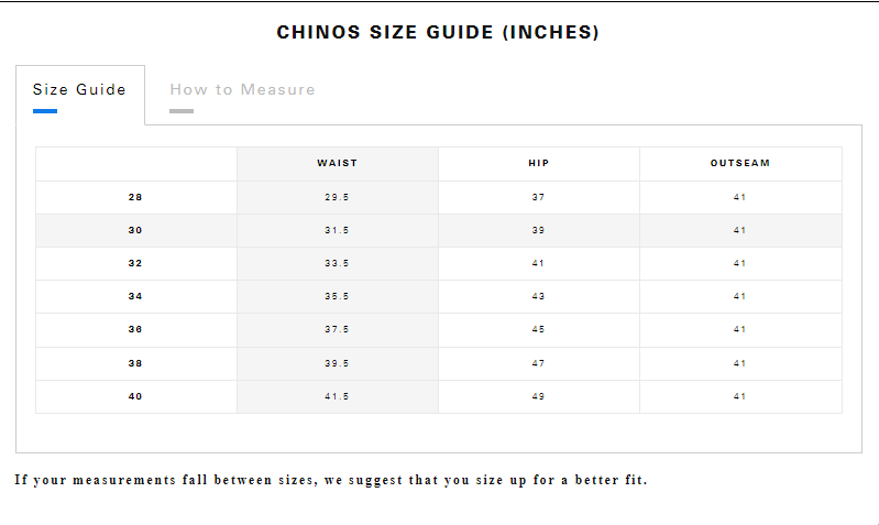 Size Guide