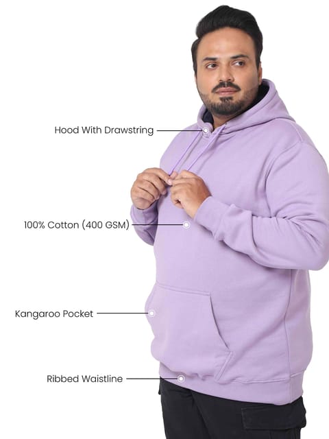 Plus Size Lavender Hoodie