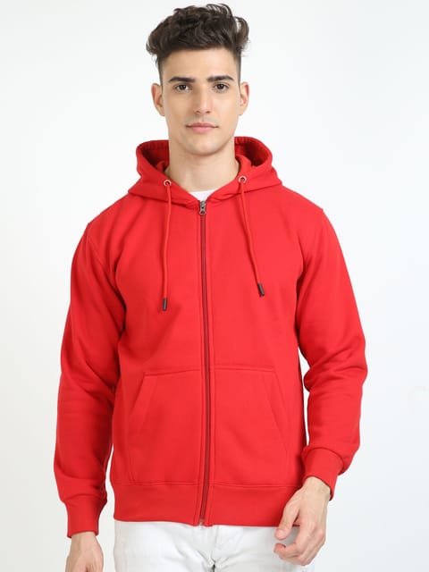 Red Zipper Hoodie