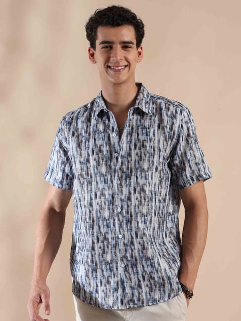 Tropical Summer Sunset Cotton Shirt