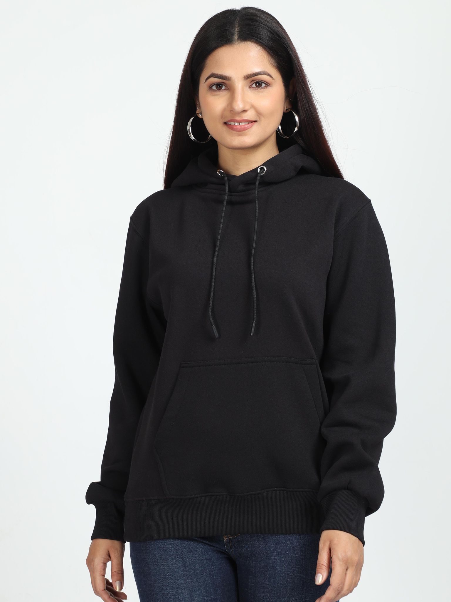 Women Black Hoodie