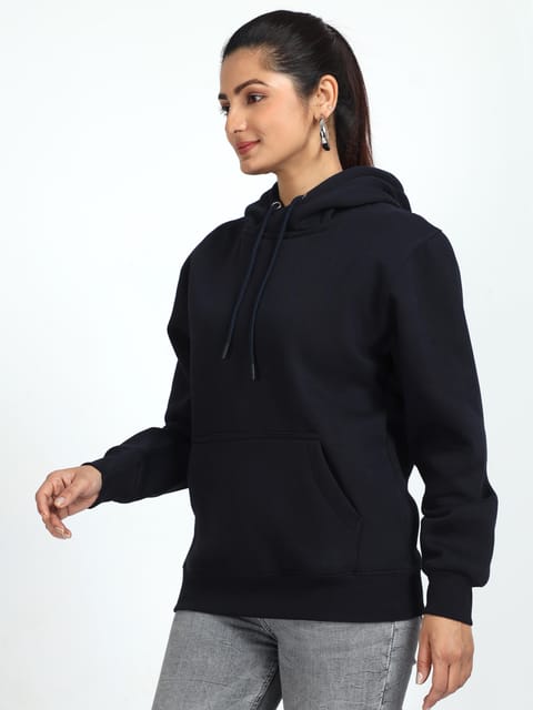 Women Navy Hoodie