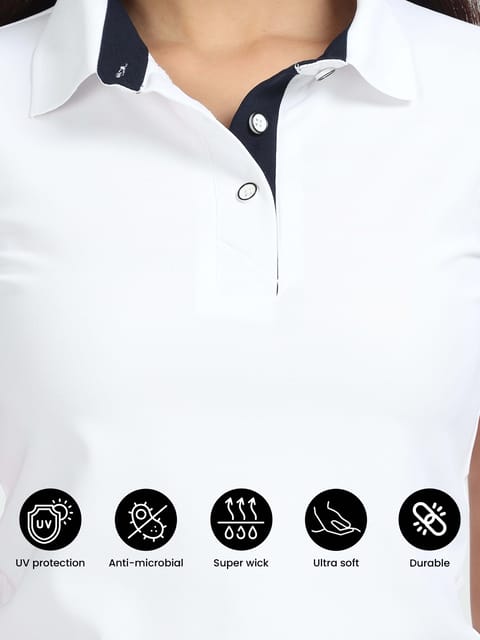 White Women's Polo T-shirt