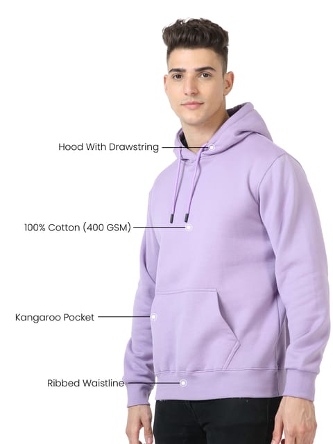 Men Lavender Hoodie