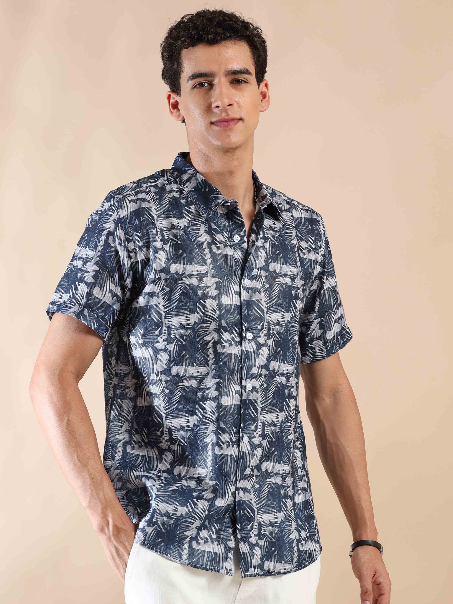 Summer Rhino Retreat Cotton Shirt