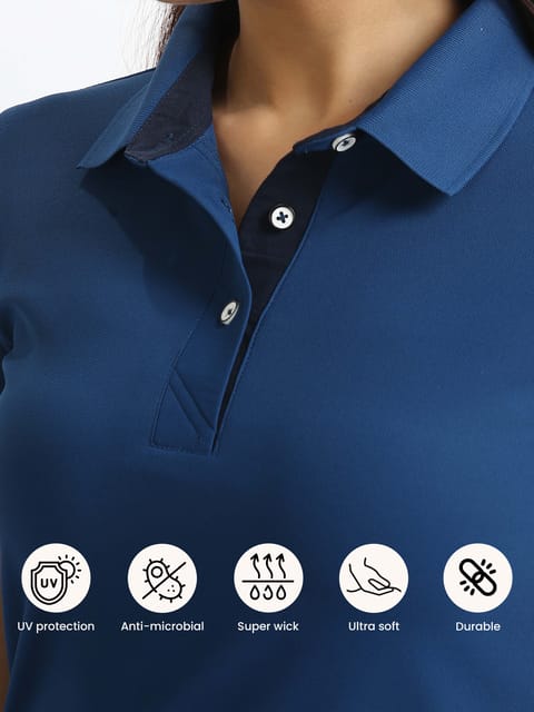 Rama Blue Women's Polo T-shirt