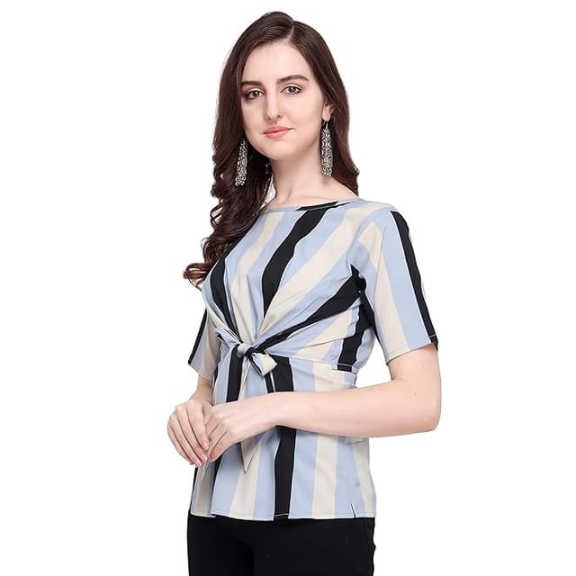 J B Fashion J B Women Printed Top with Half Sleeves for Office Wear, Casual Wear, Under 399 Top for Women/Girls Top