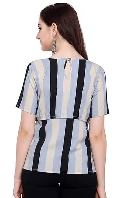 J B Fashion J B Women Printed Top with Half Sleeves for Office Wear, Casual Wear, Under 399 Top for Women/Girls Top