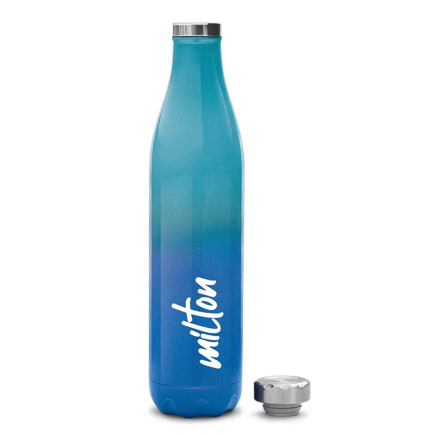 Milton Prudent 1100 Thermosteel 24 Hours Hot and Cold Water Bottle, 1023 ml, Blue